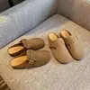 Zapatos de plataforma sin cordones para mujer para uso en exteriores, Moda Retro de Primavera 2026, Mocasines Cerrados de Suela Gruesa