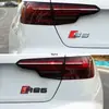 Adequado para Audi Rs Modificado Rsq3 Rsq5 Rsq7 Adesivo de Carro S3 S4 S5 S6 S8 Etiqueta Traseira Etiqueta de Metal