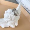 Regalo de Cumpleaños Plata de Ley S925 Estilo Coreano Vintage Antiguo Flor de Ciruelo Personalizado Plata Tailandesa Anillo Abierto Anillo de Dedo para Niños