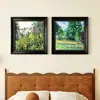 Pintura Decorativa Jardim de Monet Lírio d'Água Francês Restaurante Estilo Europeu Retrô Pintura de Parede Sala de Estar Quarto Corredor Entrada Murais