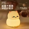 Explosiones transfronterizas lámpara de ambiente de silicona de unicornio lámpara de noche infantil con lámpara para dormir adornos decorativos