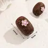 Contas Soltas de Metal e Madeira de Agar Natural com Contas, Contas Espaçadoras para Fazer Pulseiras à Mão, Contas Cilíndricas, Acessórios para Pingentes, Acessórios, Materiais para Joias