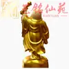 Polvo de nuez de marfil monedas de cobre Yuanbao doradas prensadas figura de Maitreya Yi Ming Xian Yuan tamaño grande creativo 30 cm artesanía de Maitreya