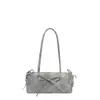 Bolsa de Axila de Alta Qualidade Transfronteiriça para Mulheres, Novo Estilo de Primavera, Bolsa de Ombro Simples para o Dia a Dia, Bolsa com Laço de Design de Nicho da Moda