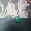 Colgante Redondo Facetado de Cristal Natural Gota de Agua Ágata Jade Collar Plano de Gota de Agua Joyería de Venta Caliente Transfronteriza DIY Venta al por Mayor