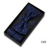 Pajarita para hombre, gemelos, pañuelo de bolsillo, caja de regalo, traje de boda, banquete de negocios, hebilla de corbata de alta gama, lazo
