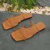 Sandalias Retro de Tira Cruzada para Mujer, Talla Grande, Estilo Verano Nuevo, Cuadradas, Abiertas, sin Cierre, Venta al por Mayor