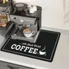 Tapete Drenante Americano Transfronteiriço para Bancada de Cozinha, Absorvente de Água e Óleo, Tapete de Mesa de Lama Diatomácea, Tapete Lavável Resistente a Manchas para Máquina de Café