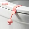 Levantador de Tampa de Vaso Sanitário Cabeça de Cogumelo Abridor de Tampa de Vaso Sanitário Doméstico Cabo de Silicone Removedor de Tampa Anti-Sujeira para Banheiro