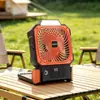 Novo Ventilador Elétrico Solar para Camping ao Ar Livre Super Longa Duração de Bateria Doméstico Vento Forte Portátil Pequeno Ventilador