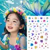 Adesivos Faciais Decorativos para Apresentações Infantis Palco Jardim de Infância Borboleta Diamante Autoadesivos Sem Cola Criativos