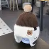 Gorros de Bebé para Otoño e Invierno, Gorros de Lana para Bebé, Gorros de Punto Lindos y Súper Lindos para Niños, Gorros Cálidos con Protección para los Oídos, Gorros Baotou