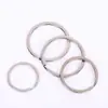 Anillos de Metal Planos para Llaveros al por Mayor Accesorios para Colgantes DIY Anillo Conector de Doble Capa Círculo Plano Estilo Minimalista Urbano