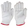Luvas de nylon branco de dez agulhas espessadas resistentes ao desgaste antiderrapantes 400g 500g 600g luvas de proteção do trabalho tricotadas