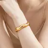 Pulseiras Circulares Africanas Largas Europeias e Americanas de Venda Quente Transfronteiriça, Pulseiras Irregulares da Moda de Luxo Leve de Alta Qualidade e Atacado de Joias