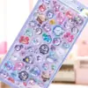 Pegatinas de relieve tridimensional 3D para niñas y niños, pegatinas de animales de dibujos animados con gemas, decoración de funda de teléfono de diamante, adhesivo de cristal