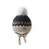 Otoño y Corea del Sur Sombreros para Niños Elegantes Sombreros de Invierno Tejidos Cálidos para Niños y Niñas Sombreros de Lana para Bebé Sombreros con Protección para las Orejas