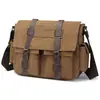 Suministro Directo de Fábrica Bolso Cruzado de Lona para Hombre, Bolso Mensajero Multibolsillos, Bolso de Hombro de Lona Duradero