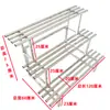 Soporte de Flores para Balcón de Acero Inoxidable, Estante de Piso de Hierro Forjado Estilo Escalera para Plantas Suculentas de Múltiples Niveles, Almacenamiento para Sala de Estar, Soporte Decorativo para Macetas de Exterior