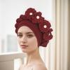 Amazon Aliexpress Transfronterizo Nuevo Sombrero de Tres Capas con Trenzas Retorcidas Grandes y Flor Pequeña Pegajosa Sombrero Baotou en Diez Colores en Stock