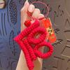 Triunfa en el Gaokao y Zhongkao llavero colgante de ganchillo de peluche decoración para mochila escolar pequeño regalo recuerdo de graduación