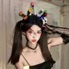Faixa de Cabeça Colorida Halloween Torcida, Faixa de Cabeça Divertida Aranha Fantasma Pelúcia Brilhante, Acessório de Cabelo para Festa de Feriado Foto