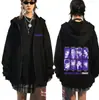 Hip-Hop Coreano Banda Ateez Álbum de Música Moletom com Zíper Moda Transfronteiriça Cardigan com Zíper Top Esportivo Tendência