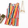 Conjunto de colete de seda de estilo étnico respirável de verão infantil para meninos e meninas Shorts de colete para casa Roupas de pijama Conjunto de duas peças