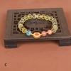 Pulsera de ágata corazón de azúcar personalizada diseño clásico corazón de cristal blanco sutra zorro hada ágata corazón de azúcar pulsera