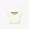Camiseta Casual Solta de Manga Curta com Estampa de Slogan Icônico High Street para Mulheres e Homens