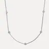 Item Quente Mais Vendido Cruzado Europeu e Americano Prata de Lei S925 Zircônia Estilo Ins Personalizado Versátil de Alto Padrão Nicho Minimalista Colar