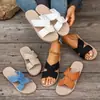Sandalias de Exterior Estilo Nuevo 2026, Sandalias de Playa Cómodas de Suela Plana de Moda para Mujer, Estilo Romano