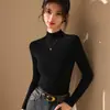 2026 Nuevo Top de Punto de Primera Línea Listo para Usar Ajustado de Cuello Alto para Mujer Otoño/Invierno Ropa Interior Engrosada Adelgazante de Manga Larga