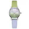 Nuevo reloj Shengke para mujer, esfera degradada, moda, moderno, correa de dos colores, movimiento de vida resistente al agua, fabricantes