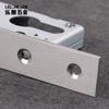 Cuerpo de cerradura de gancho para puerta corredera estándar europeo directo de fábrica margen 30/50 acero inoxidable cuerpo de cerradura de gancho simple cuerpo de cerradura de gancho engrosado