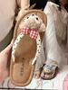 Chanclas de Lunares Estilo Hada Suave para Mujer 2025 Verano Nuevo Vacaciones en la Playa Sandalias Super Hada de Suela Blanda