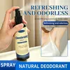 Spray desodorante antitranspirante eliminador de olores transfronterizo, todo en inglés, fragancia refrescante para el cuerpo para el olor de las axilas