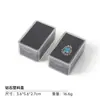 Caja de exhibición de plástico transparente para joyería para piedras sueltas, monedas de oro, insignias, diamantes, gemas, anillos, collares y caja de almacenamiento de joyería