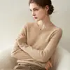 Suéter de cachemir para mujer, 100% cachemir, otoño e invierno, 26 nuevos estilos, color liso, cuello en V, elegante y rejuvenecedor, capa interior cálida