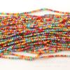 Mariscos de agua dulce color fresco color caramelo 3 mm color mixto concha cuentas redondas cuentas DIY material de cuentas hechas a mano accesorios