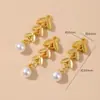 Colgante Pequeño de Perla con Tapa de Gota de Agua Chapada en Oro de Alta Calidad para Pulsera de Aretes DIY Accesorios Pequeños Venta al por Mayor