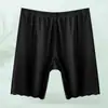 Shorts de Seguridad Talla Plus para Mujer, Antiexposición, Antideslizantes, que no se enrollan, para Mujeres con Curvas, Leggings Sin Costuras de Hielo de Seda de Cintura Alta 100 kg