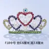 Tocado de corona para niños, corona de princesa con diamantes de imitación, peine para el cabello, regalo de cumpleaños para niña pequeña, accesorios para el cabello de bebé, peine, joyería