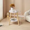 Mesa de centro redonda pequena mesa de café sala de estar simples casa mesa lateral de sofá quarto mesa de cabeceira mesa de varanda mini minimalista criativa
