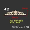 Talla en Madera Dongyang Madera Maciza Estilo Europeo Adorno Talla en Madera Estilo Francés Panel Floral Mueble Puerta de Gabinete Tira Larga Moldura de Puerta Panel Floral Largo