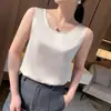 Camisola de Seda Traje de Mujer con Base Blanca y Negra Seda de Hielo Acetato de Seda Satén de Seda Seda de Morera Top Holgado