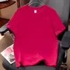 Camiseta de Algodão Puro com Manga Curta e Ombro Regular para Homens e Mulheres, Novo Estilo Verão 2026, Tamanho Grande Versátil com Gola Redonda e Manga Curta, Atacado