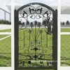 Puerta Pequeña de Patio, Jardín Exterior, Puerta Pequeña de Hierro, Puerta de Patio, Puerta de Hierro para Patio Estilo Europeo, Apertura Única de Patio Estilo Chino