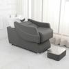 Cama de lavado champú barbería peluquería cama reclinable lavabo de cerámica tienda de moda de internet outlet de fábrica