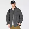 Camisa de cuadros para hombre 2026 nuevo modelo estilo retro japonés cuello camisero con solapa bolsillo chaqueta de camisa versátil casual moderna para primavera y otoño